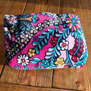 Vera Bradley Floral Paisley Fleece Throw Blanket 80x50